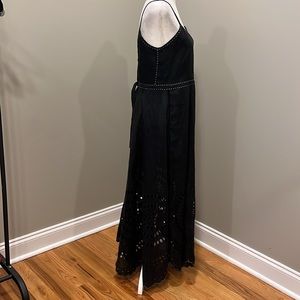 Vita Kin Black Maxi Dress Eyelet Cutout